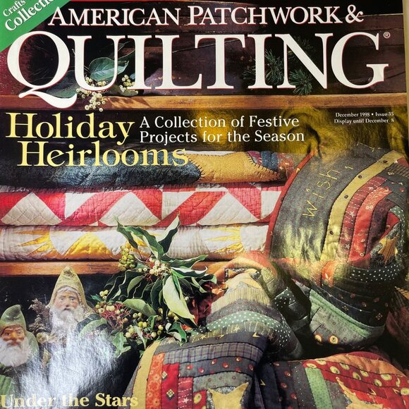 American Patchwork Quilting Crafting Magazine Dec 1998 Issue 35  Vol 6  No 6 u - Picture 2 of 11